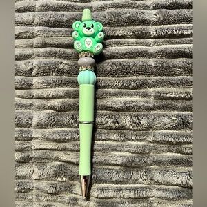 Green Bear-Themed Pen